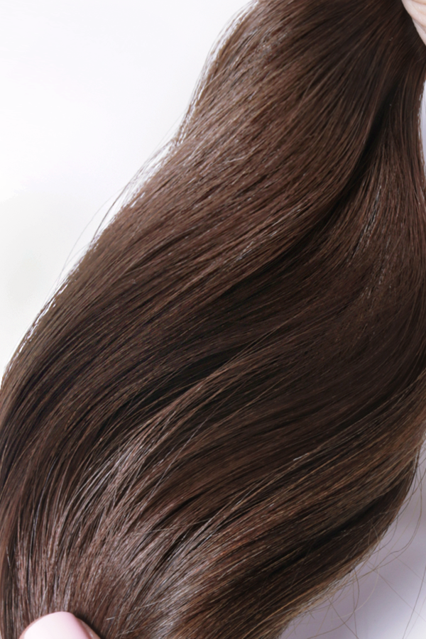 Extensionology Dark Walnut Brown: (3): Luxury tape-in extensions. Seamless/invisible (Tailored) and Matte tape in extensions(Bare)